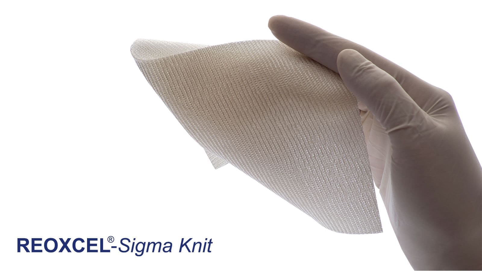 Reoxcel Sigma Knit absorbable haemostat with plain texture and thick knitting can be laid, pressed or sutured on bleeding surfaces.