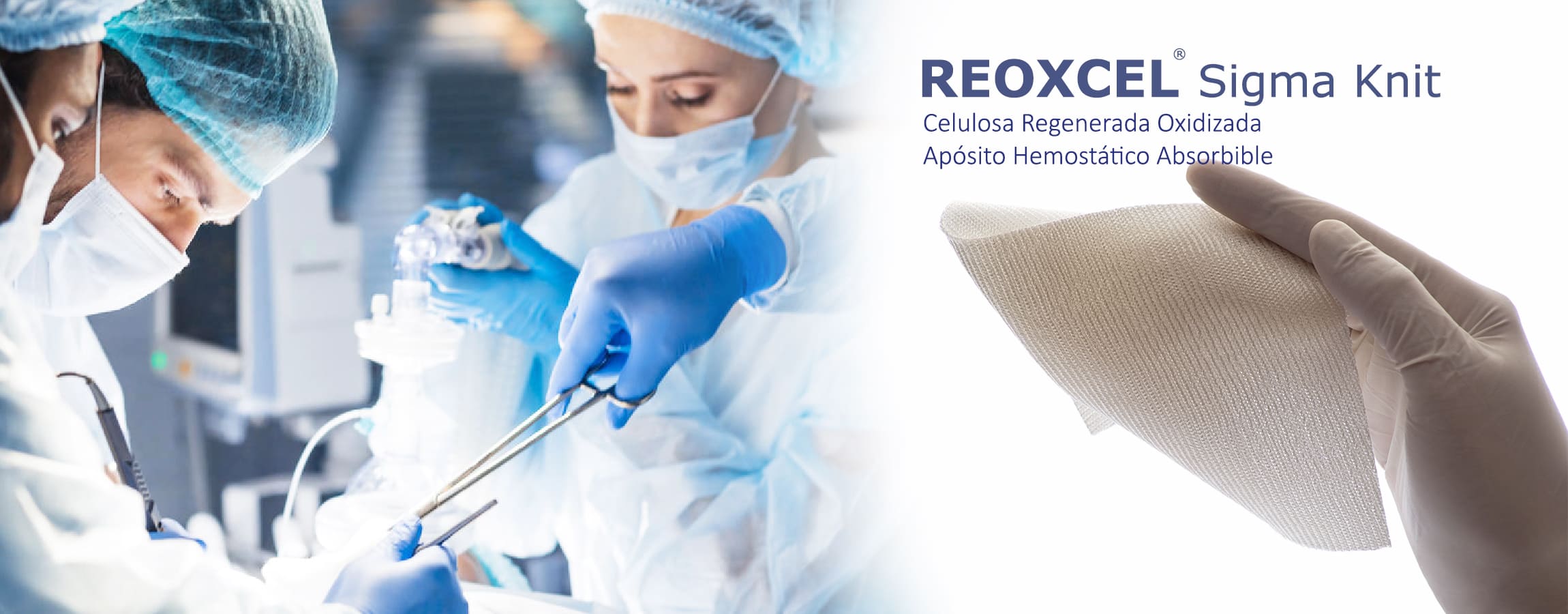 REOXCEL Sigma Knit - Celulosa Regenerada Oxidizada Apósito Hemostático Absorbible